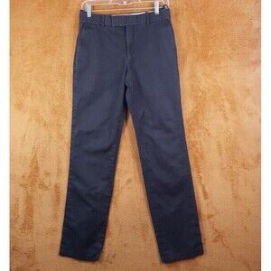 HELMUT LANG Pants Womens Size 2 Black Straight Leg Classic Chino Faded Cotton